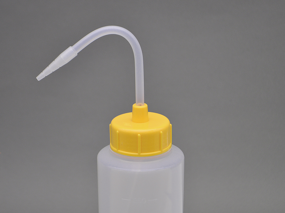 NT洗浄瓶 カラーキャップB-Ⅱ型 250mL レモンイエロー #1