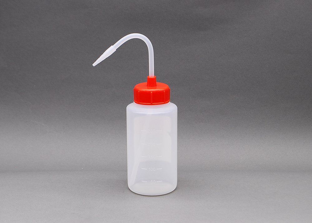 NT洗浄瓶 カラーキャップB-Ⅱ型 250mL レッド #3