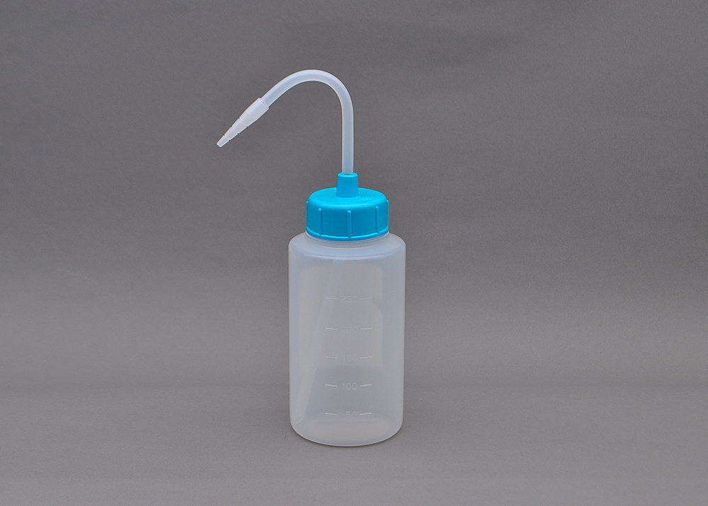 NT洗浄瓶 カラーキャップB-Ⅱ型 250mL ライトブルー #7