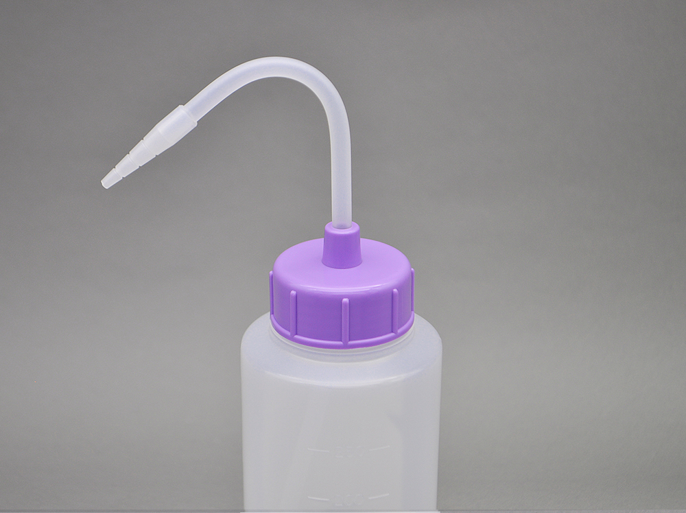 NT洗浄瓶 カラーキャップB-Ⅱ型 250mL ライトバイオレット #9