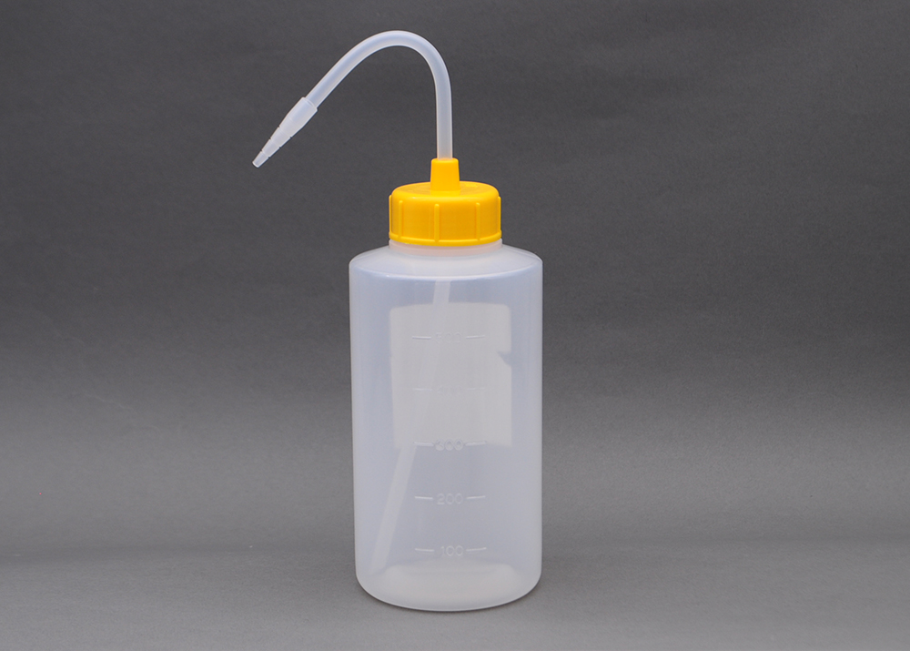 NT洗浄瓶 カラーキャップB-Ⅱ型 500mL レモンイエロー #1