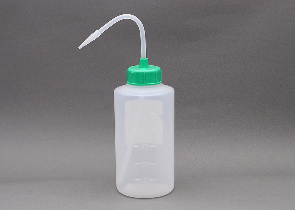 NT洗浄瓶 カラーキャップB-Ⅱ型 500mL ライトグリーン #5