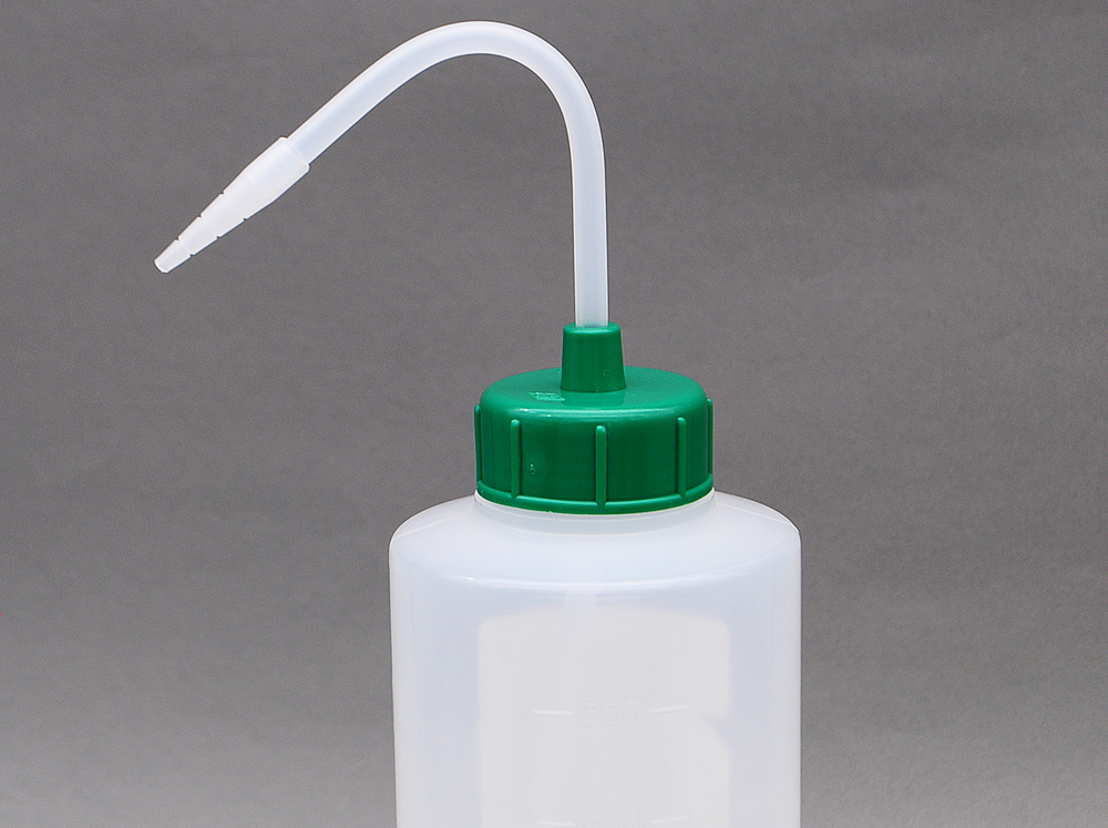 NT洗浄瓶 カラーキャップB-Ⅱ型 500mL グリーン #6