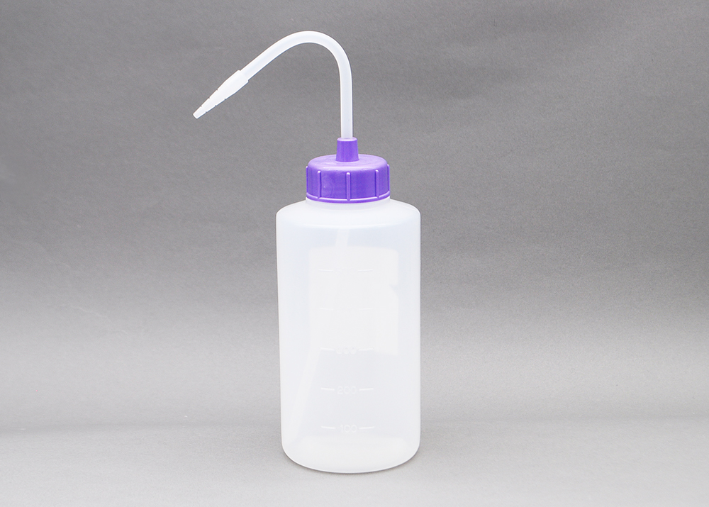NT洗浄瓶 カラーキャップB-Ⅱ型 500mL ライトバイオレット #9