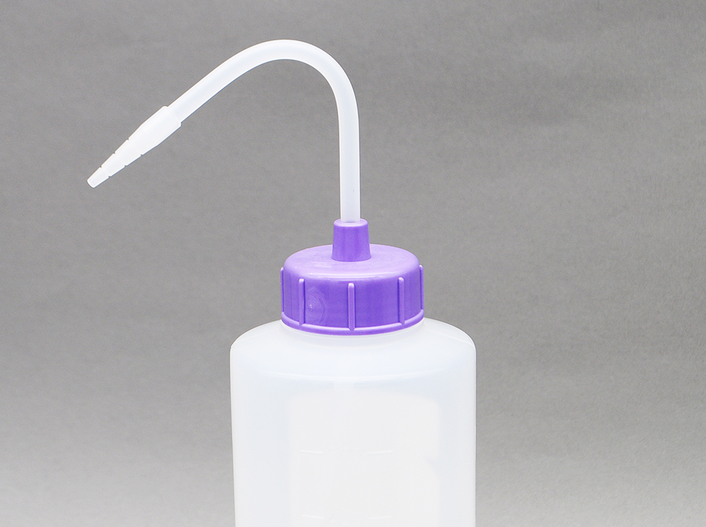 NT洗浄瓶 カラーキャップB-Ⅱ型 500mL ライトバイオレット #9