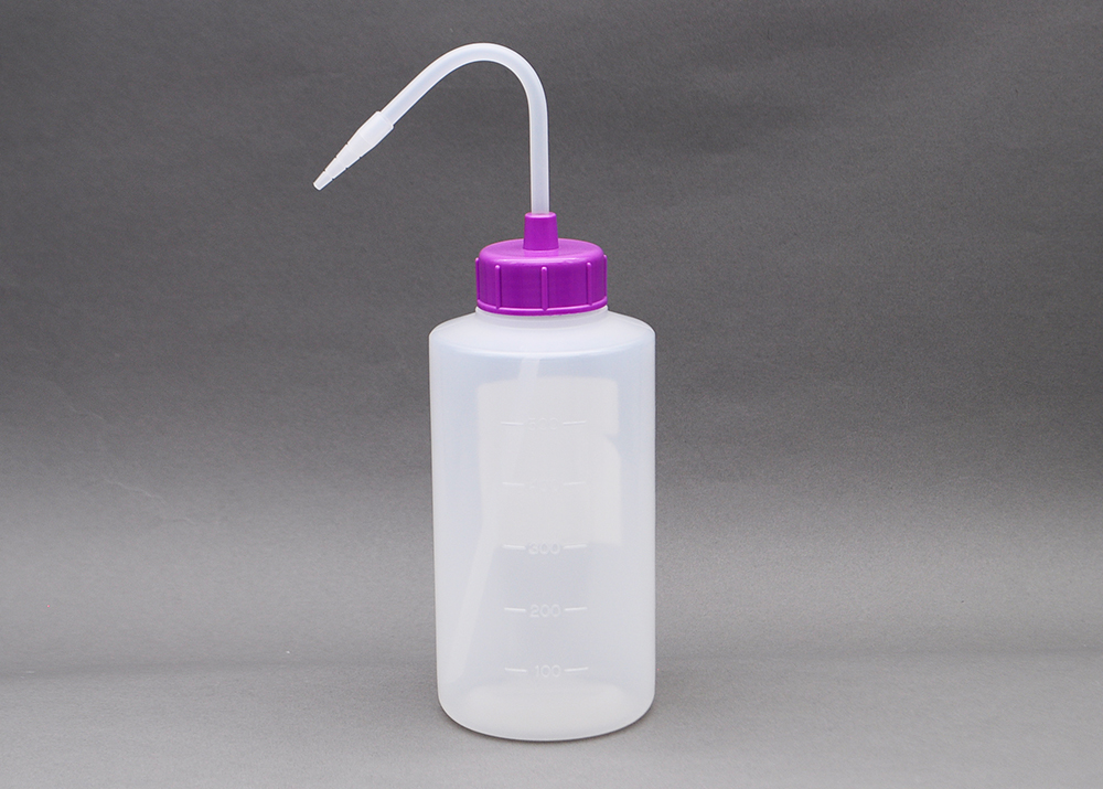 NT洗浄瓶 カラーキャップB-Ⅱ型 500mL レッドバイオレット #10