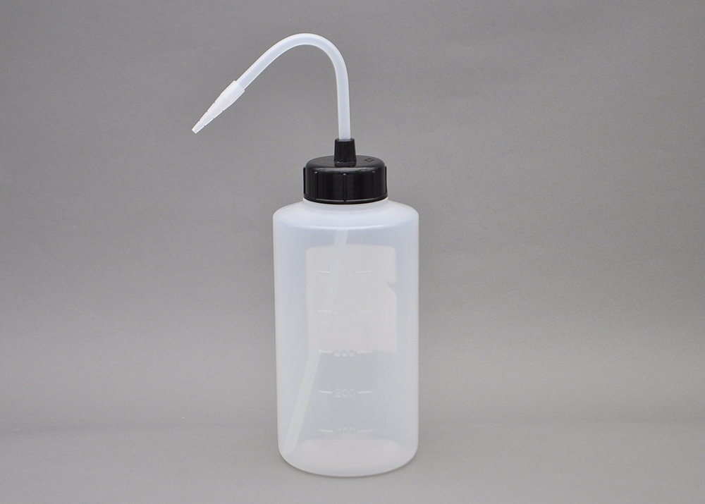 NT洗浄瓶 カラーキャップB-Ⅱ型 500mL ブラック #12