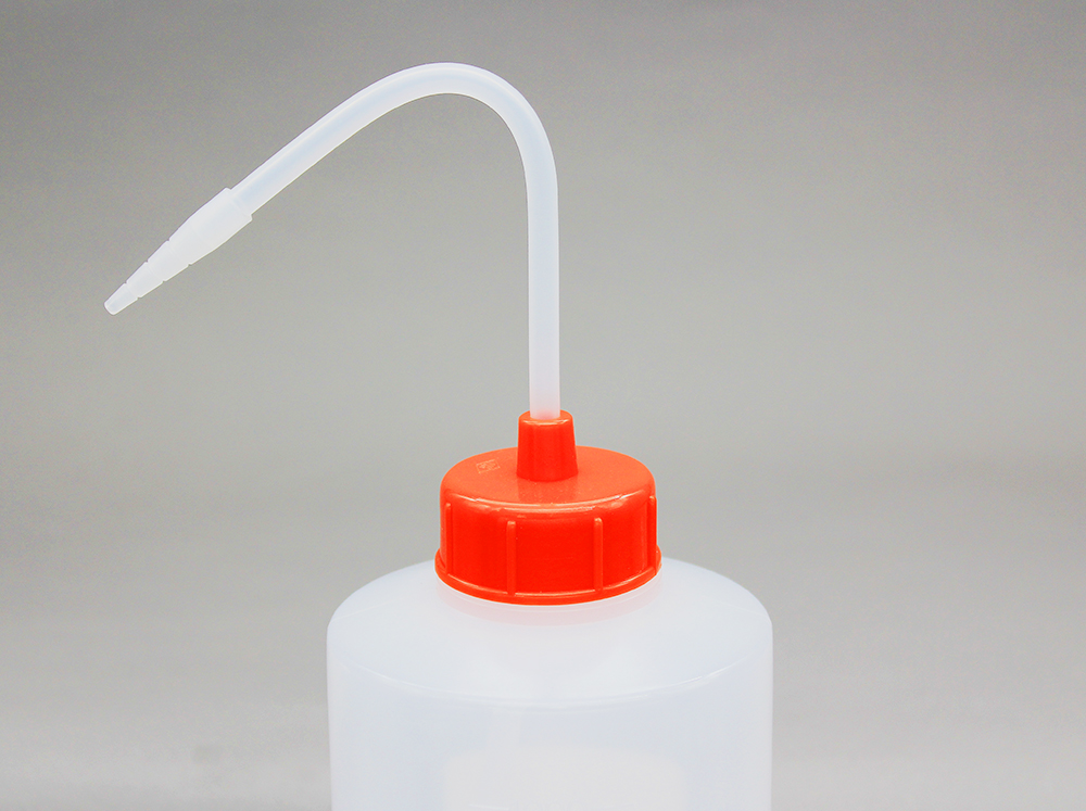 NT洗浄瓶 カラーキャップB-Ⅱ型 1000mL レッド #3