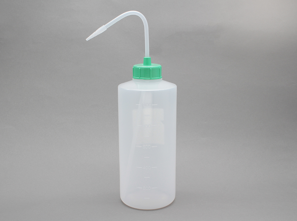 NT洗浄瓶 カラーキャップB-Ⅱ型 1000mL ライトグリーン #5