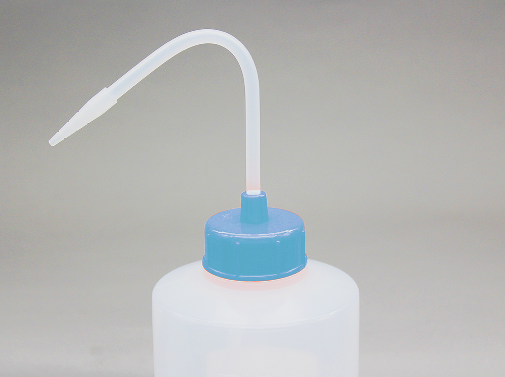 NT洗浄瓶 カラーキャップB-Ⅱ型 1000mL ライトブルー #7
