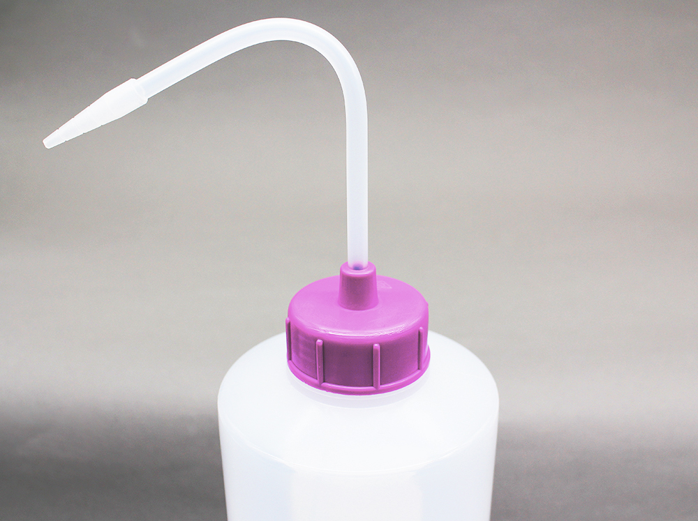 NT洗浄瓶 カラーキャップB-Ⅱ型 1000mL レッドバイオレット #10