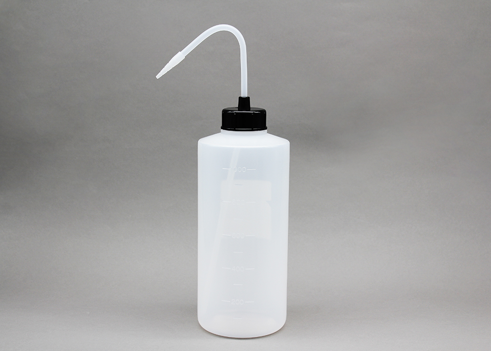 NT洗浄瓶 カラーキャップB-Ⅱ型 1000mL ブラック #12