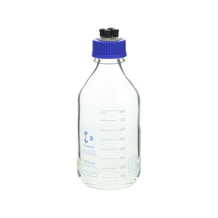 ねじ口瓶(デュラン) 赤キャップ付 1000mL (10本入) | コクゴeネット