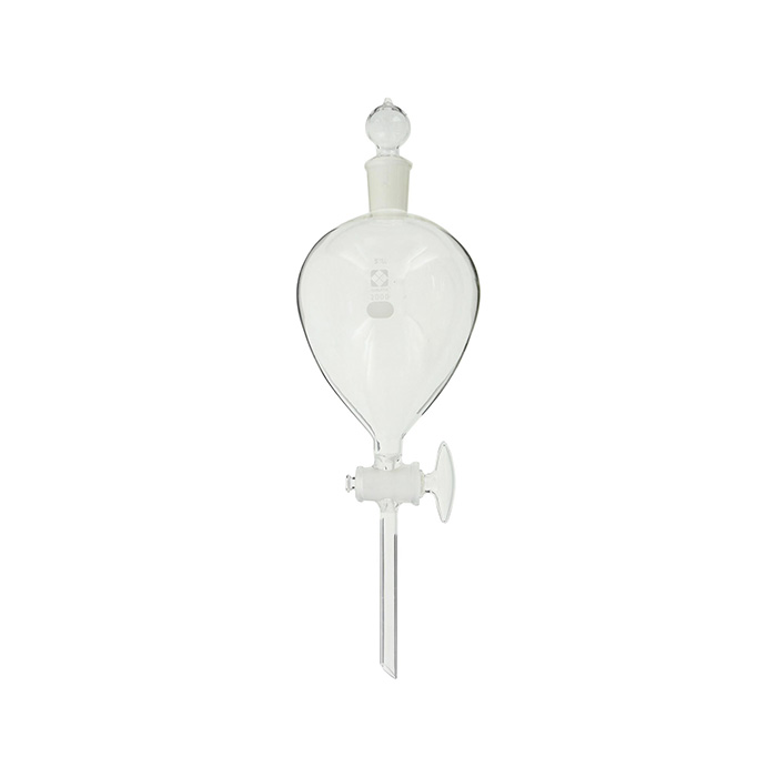 都内で 分液ロート ガラスコック付 300mL 〔014210-300〕