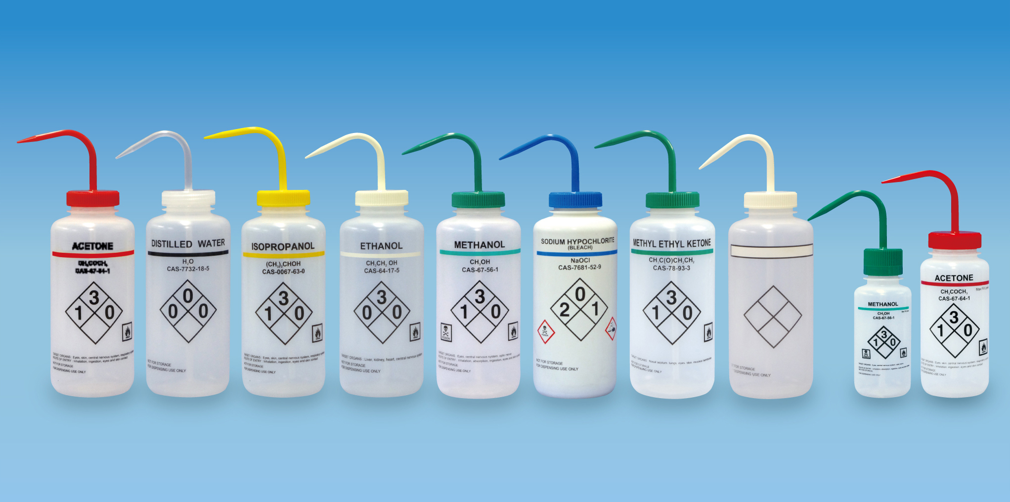 ターソンズ 薬品識別洗浄瓶dpe蓋pp 250ml メタノール コクゴeネット