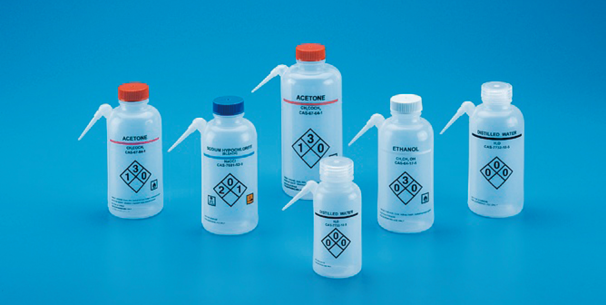 ターソンズ 薬品識別洗浄瓶注出口DPE蓋PP 500ml 蒸留水