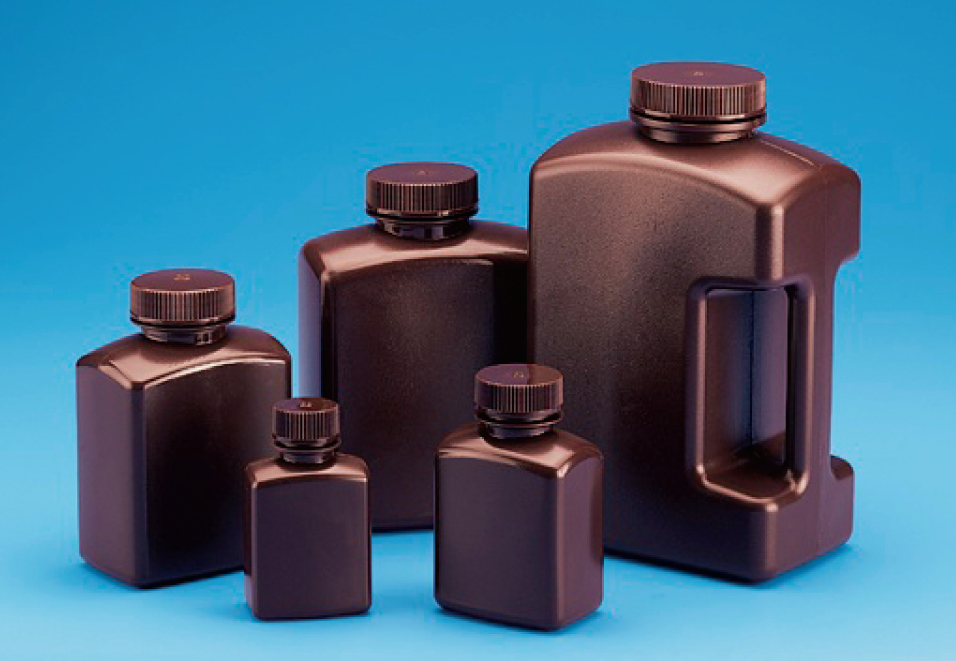 褐色角型瓶（HDPE） 蓋（PP） 2000ml