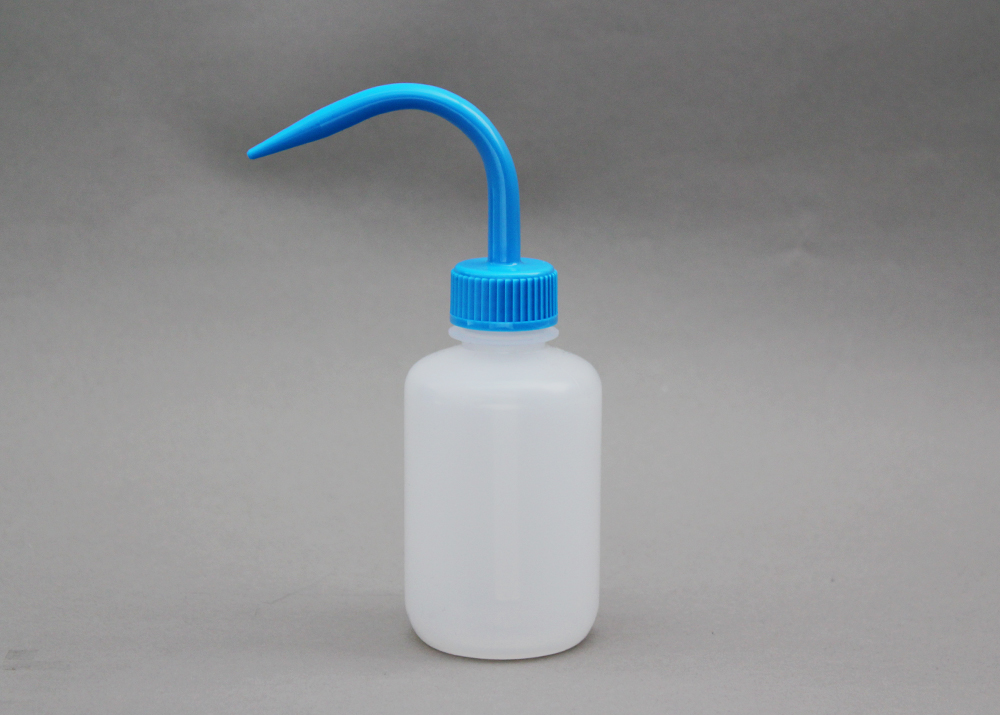 細口洗浄瓶（LDPE） 蓋（PP） 125ml 青