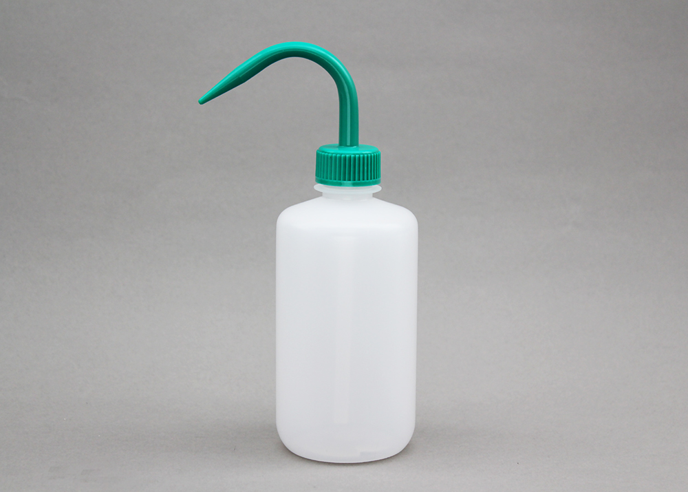 細口洗浄瓶（LDPE） 蓋（PP） 250ml 緑