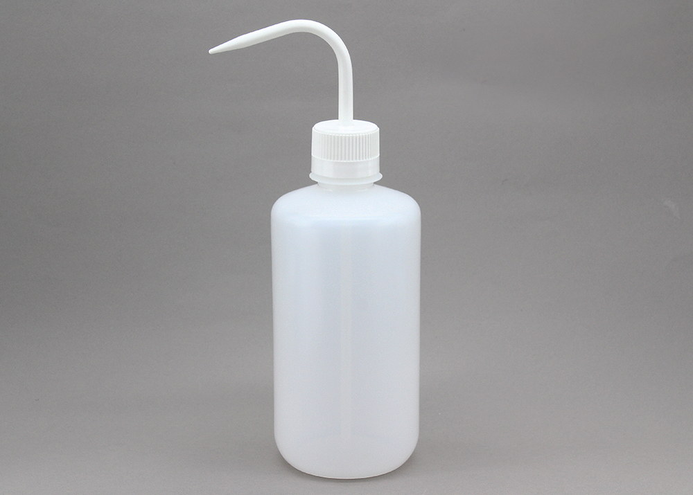 細口洗浄瓶（LDPE） 蓋（PP） 1000ml 白