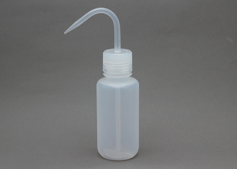 広口洗浄瓶（LDPE） 蓋（PP） 250ml 無着色