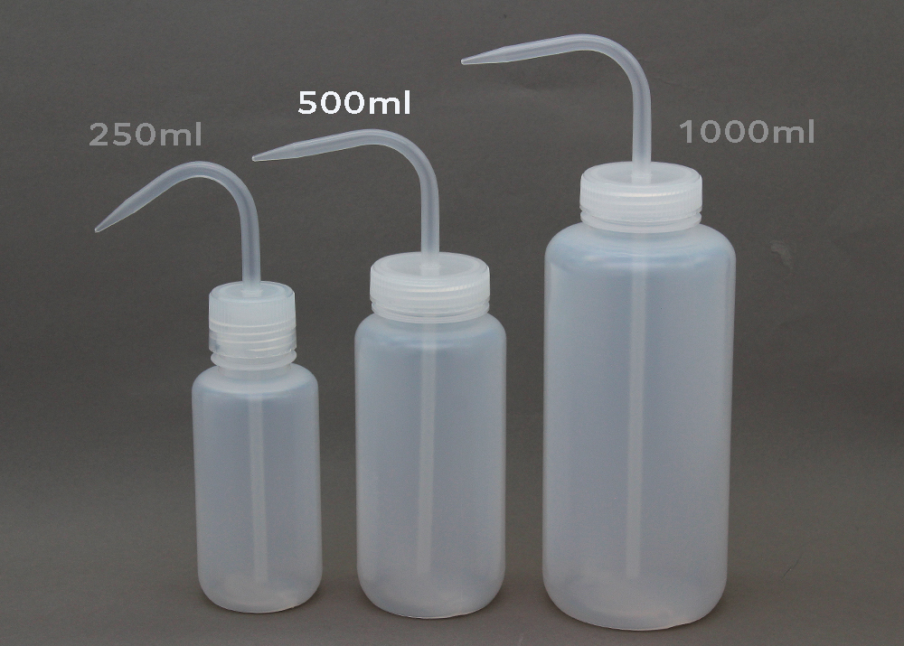 広口洗浄瓶（LDPE） 蓋（PP） 500ml 無着色