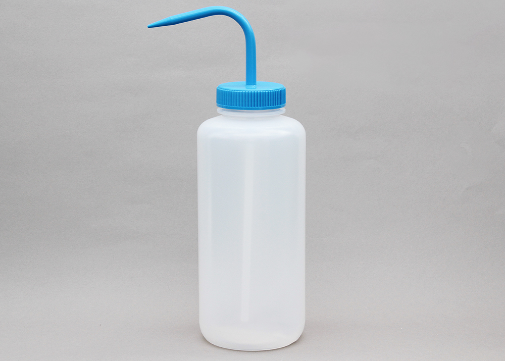 広口洗浄瓶（LDPE） 蓋（PP） 1000ml 青
