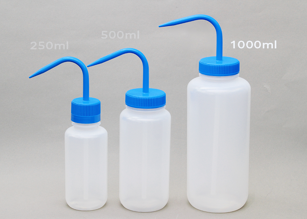 広口洗浄瓶（LDPE） 蓋（PP） 1000ml 青