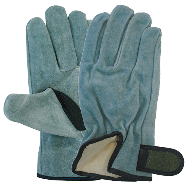 オイル牛床革手袋 SL56-3P マジック 内縫い Mサイズ 3双組 5組入