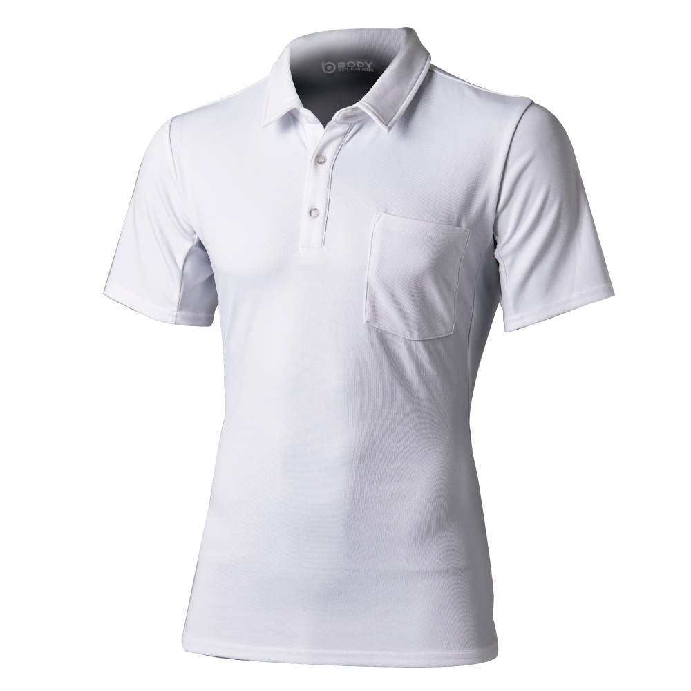 BTデュアルメッシュ ショートスリーブ ポロシャツ JW-603 12.ホワイト Lサイズ 1枚