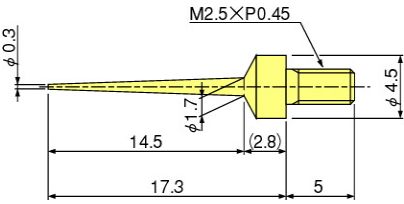 ダイヤルデプス用測定子（DM210）ZS-523