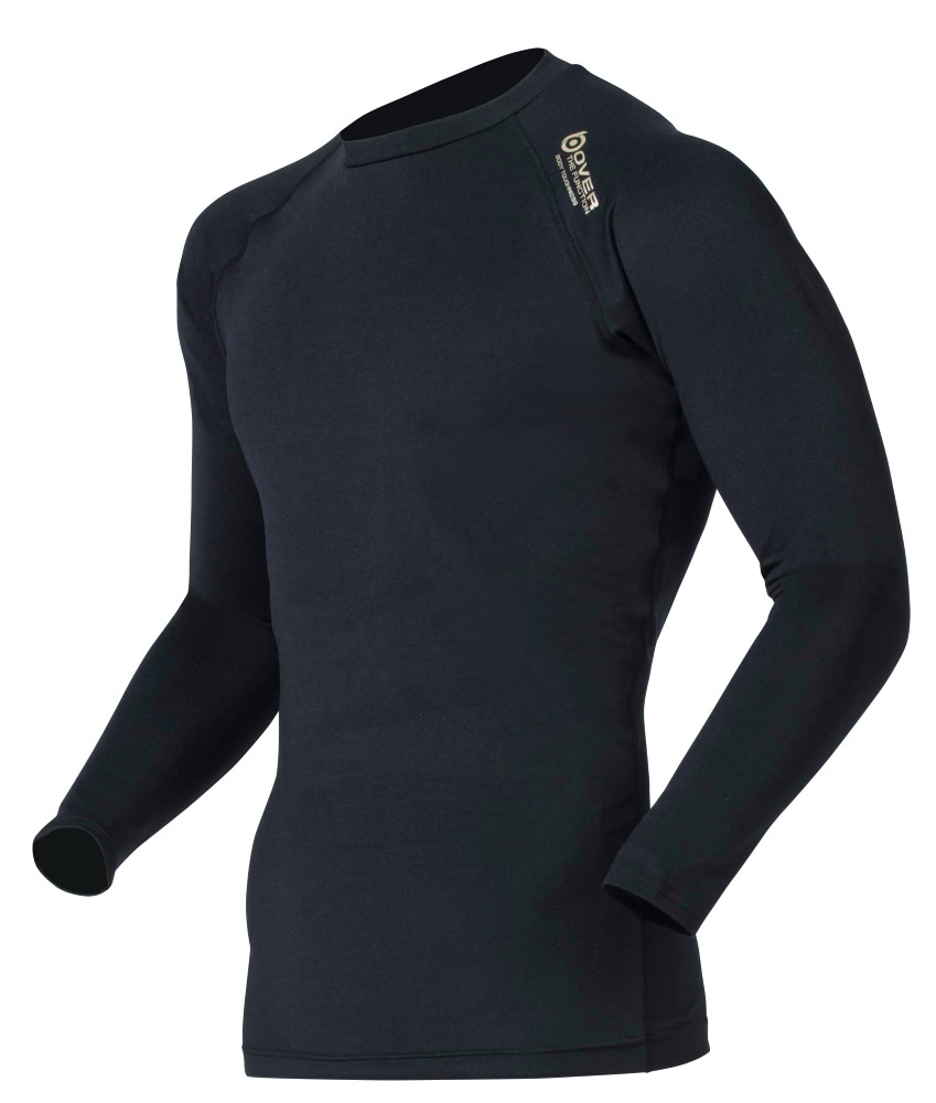 オーバーザファンクション ロングスリーブ  クルーネックシャツ JW-540 ブラック Sサイズ