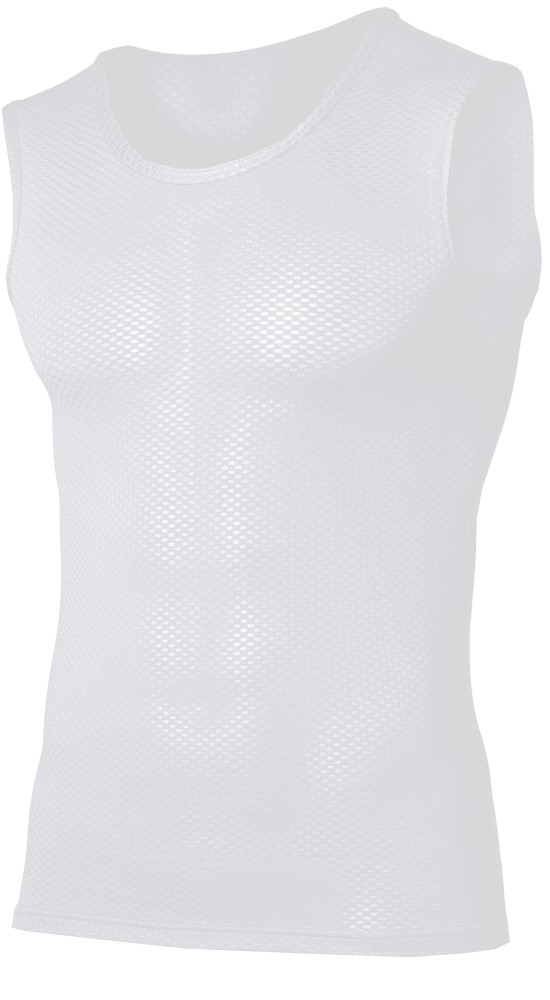 BT冷感３Dファーストレイヤー ノースリーブ ラウンドネックシャツ JW-713 ホワイト Sサイズ
