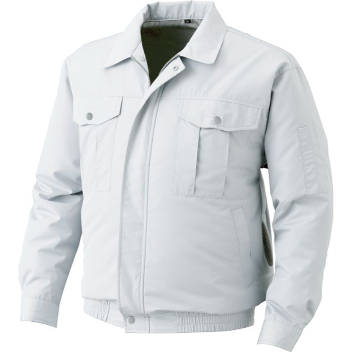 空調服(R) 遮熱長袖ﾌﾞﾙｿﾞﾝ ｼﾙﾊﾞｰ M + 空調服(R)ｽﾀｰﾀｰｷｯﾄ (KU90720/ｼﾙﾊﾞｰ/M+SK23021K70)