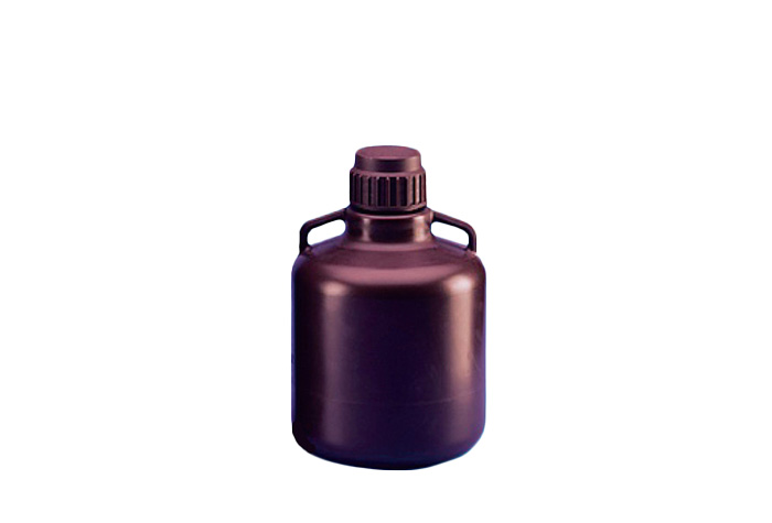 大型丸型褐色瓶 HDPE製 10L TS583252 | コクゴeネット