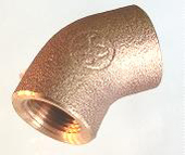銅合金BC-6(青銅） 45°エルボ BC 45L1