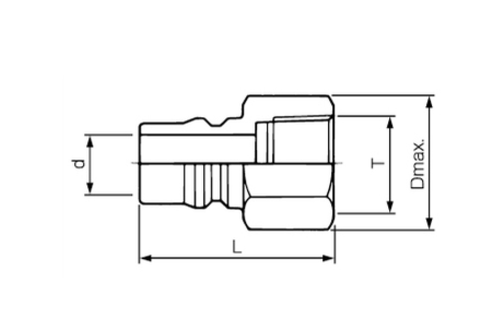 クイックカップリングNL-24PF(BSBM) メネジ型　真鍮製プラグ