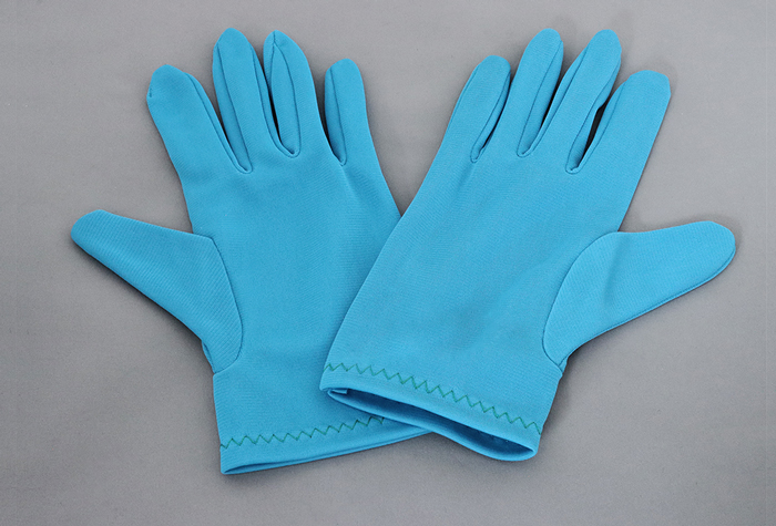 カラーナイロン手袋　サックス　Ｓサイズ No.8010-1-C4-SP1（10双入）