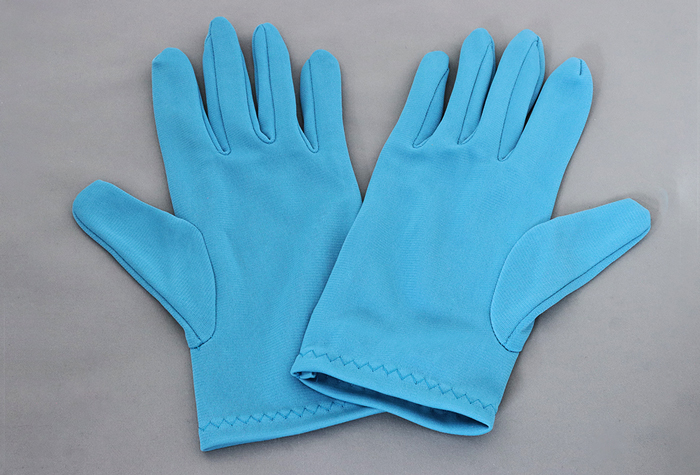 カラーナイロン手袋　サックス　Ｍサイズ No.8010-1-C4-SP1（10双入）