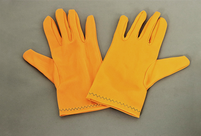 カラーナイロン手袋　オレンジ　Ｓサイズ No.8010-1-C5-SP1（10双入）