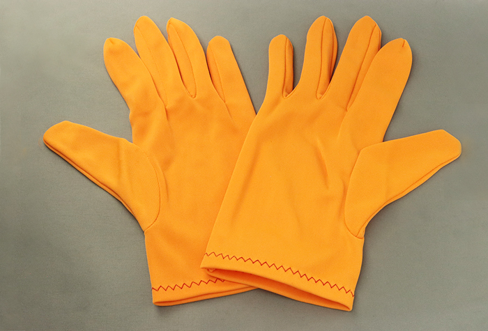 カラーナイロン手袋　オレンジ　Ｌサイズ No.8010-1-C5-SP1（10双入）
