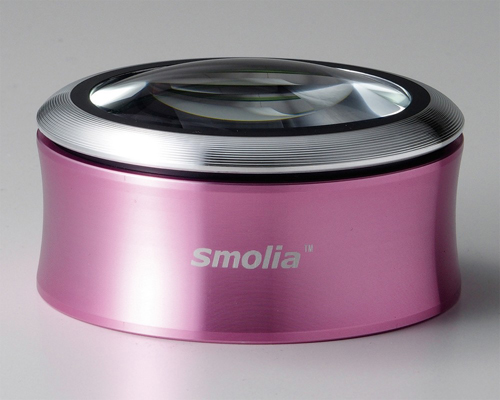 3R-SMOLIA-XC LED付き拡大鏡 ピンク SMOLIA XC