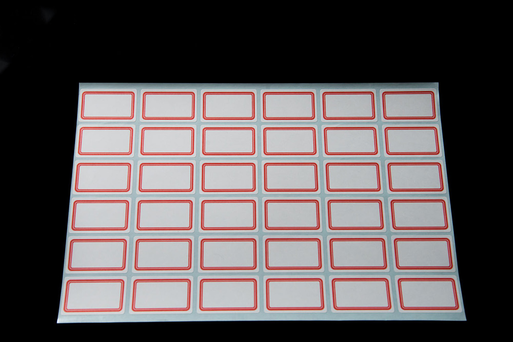 レッドリムーバルボーダーラベル（赤色枠） ラベルサイズ（mm）:25×40 KLRRM1 288枚入 (1袋)
