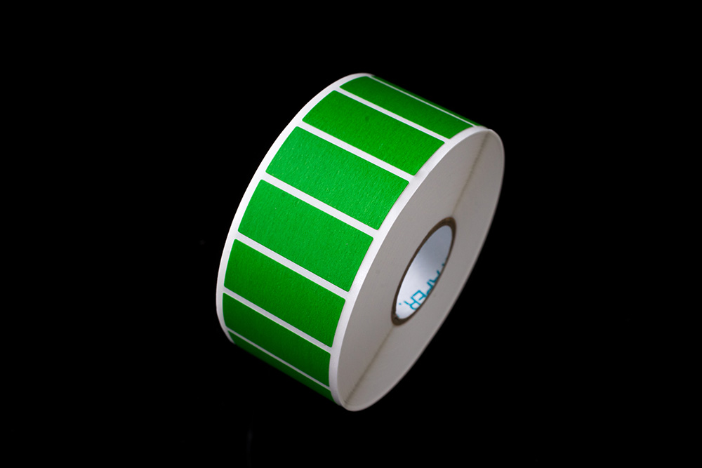 ナンバー連続ラベル（再剥離タイプ） 色:緑 ラベルサイズ（mm）：13×30 TNR3 1000枚入 (1巻)