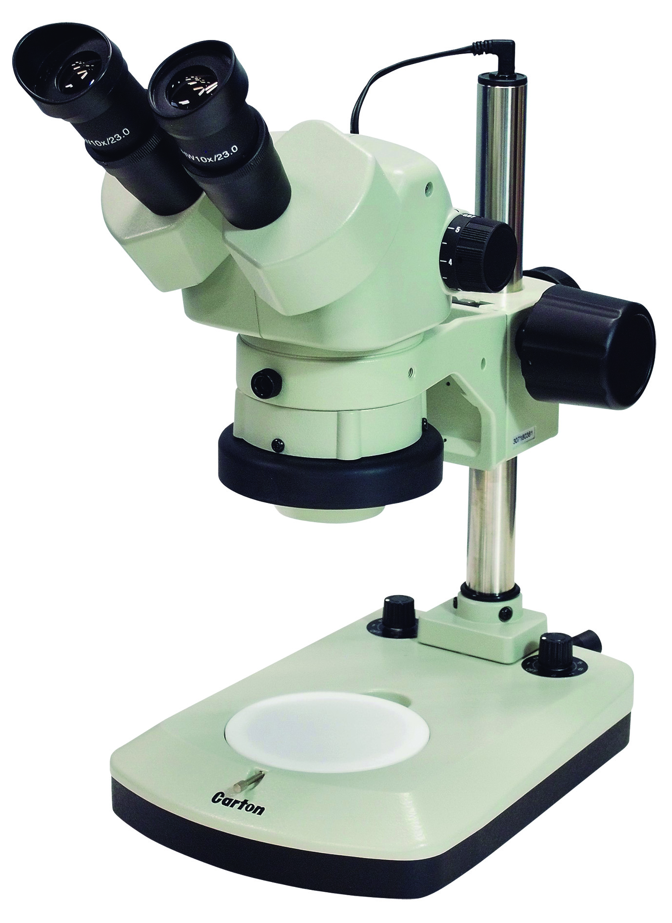 カートン光学 ズームシステム実体顕微鏡<双眼式> 落射/透過白色LED調光照明付