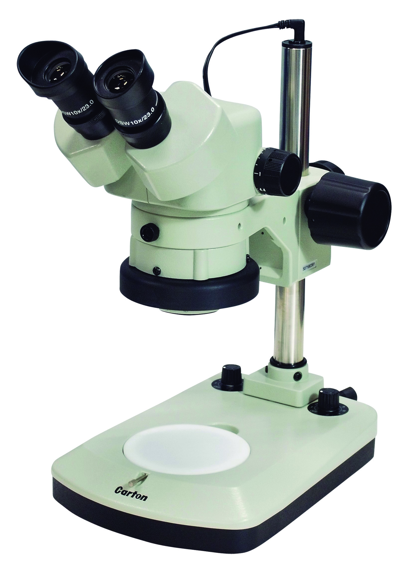 カートン光学 ズームシステム実体顕微鏡<双眼式> 落射/透過白色LED調光 