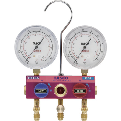 ﾎﾞｰﾙﾊﾞﾙﾌﾞ式ｹﾞｰｼﾞﾏﾆﾎｰﾙﾄﾞｷｯﾄ ｹﾞｰｼﾞ径φ80 R410A､R32用 TA122GB-1