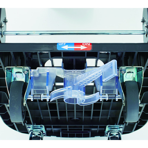 TRUSCO 軽量樹脂製運搬車 カルティオ 折りたたみ 780X490 樹脂ストッパー付 MPK-720-B-JS ブルー