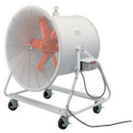 ｽｲﾃﾞﾝ 送風機 どでかﾌｧﾝ ﾊﾈ径710mm 角度調節可能 4輪ｷｬｽﾀｰ付 三相200V SJF-700A-3