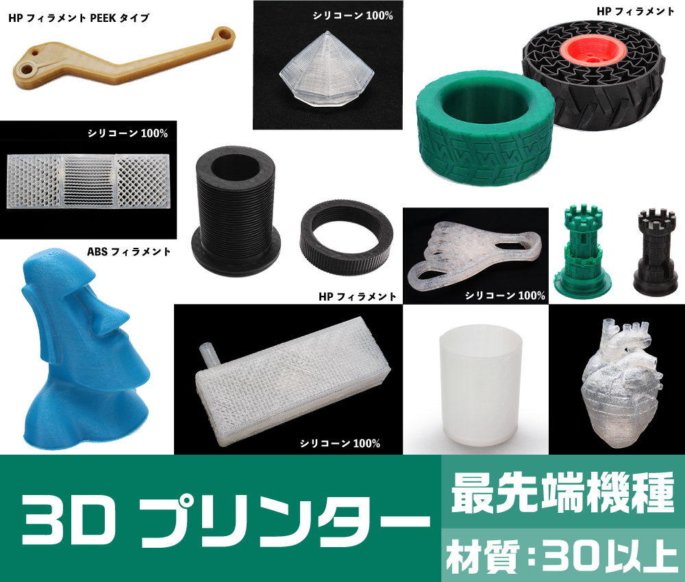 3Dプリンター商品群